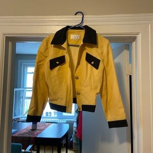 Vintage yellow bomber jacket